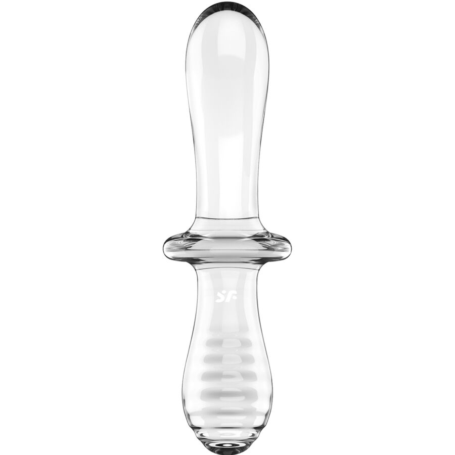 SATISFYER - DOUBLE CRYSTAL DILDO TRANSPARENT - Image 4