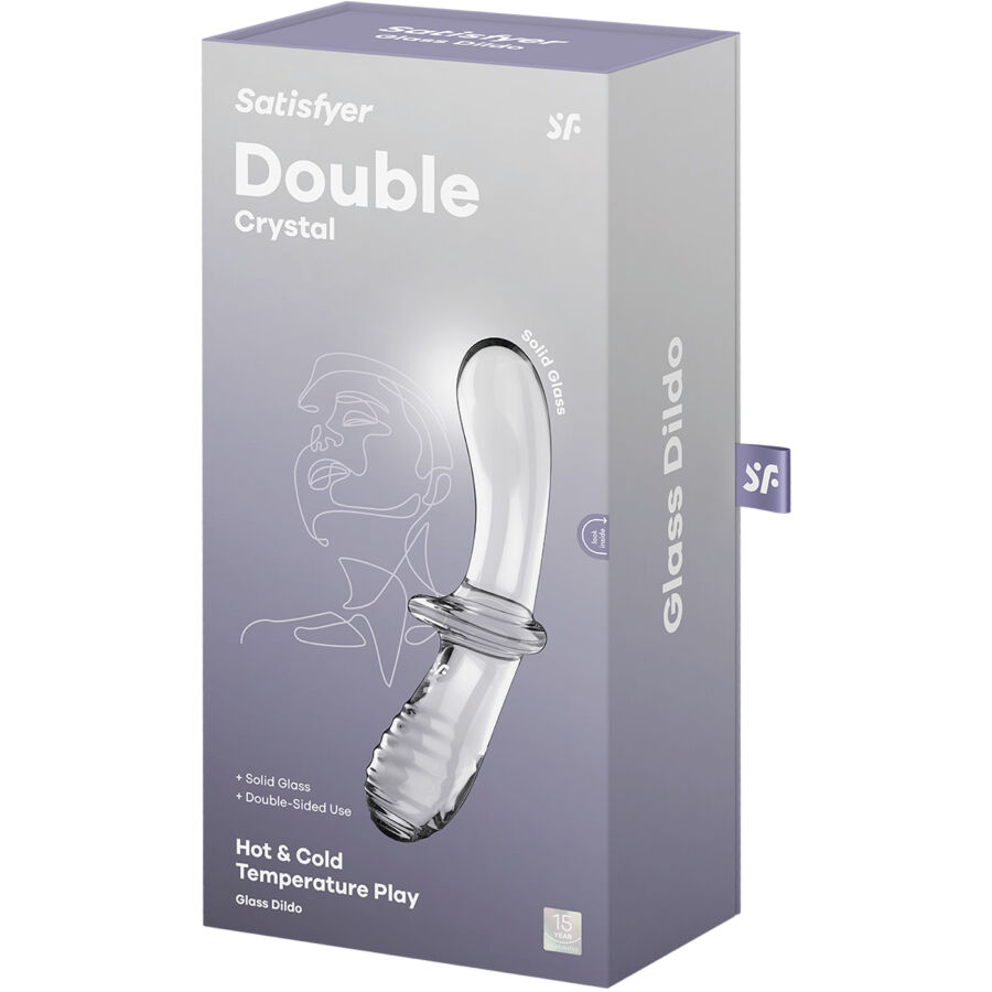 SATISFYER - DOUBLE CRYSTAL DILDO TRANSPARENT - Image 6