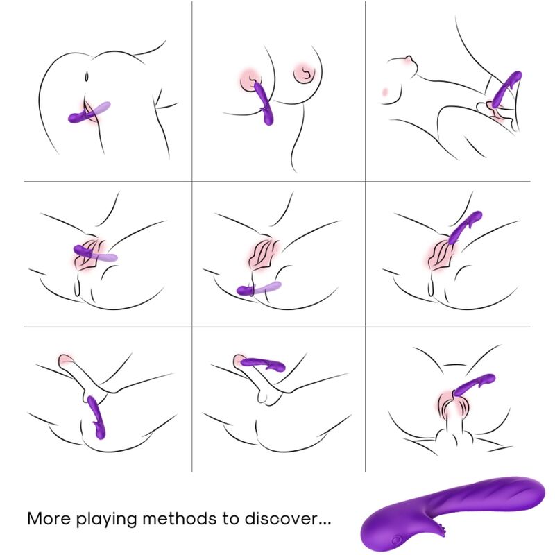 Armony - Vibrateur Romance Avec Stimulateur Violet - Image 3