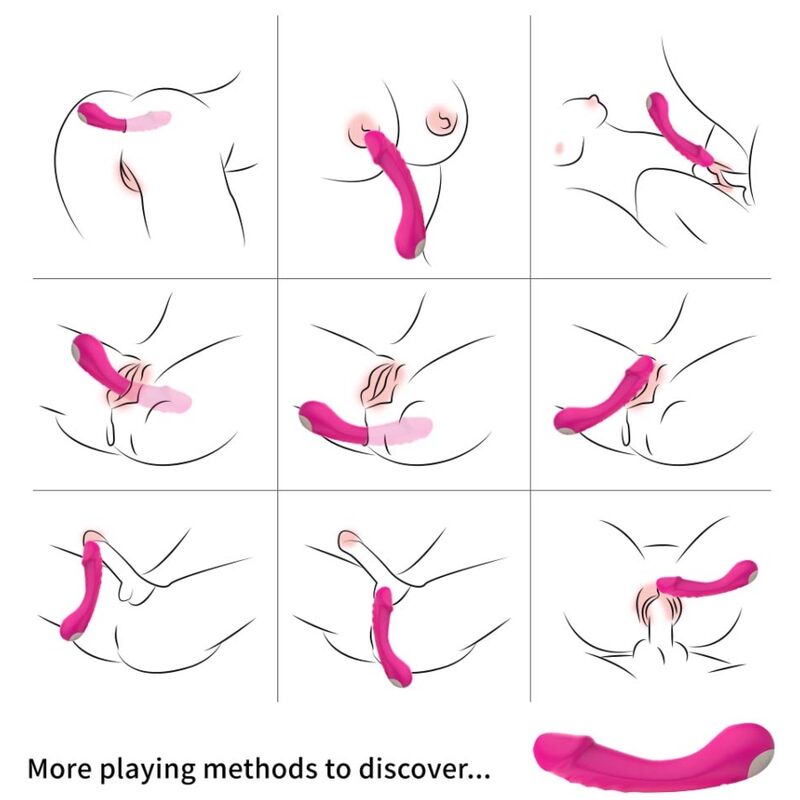 Armony - Gode Vibrateur Spot G Silicone Fuchsia - Image 3