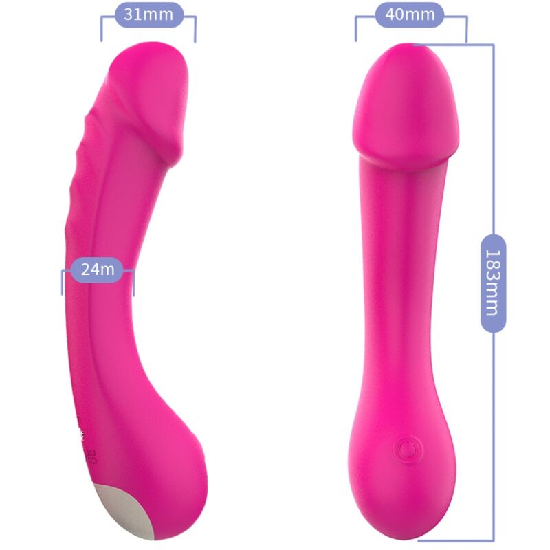 Armony - Gode Vibrateur Spot G Silicone Fuchsia - Image 4