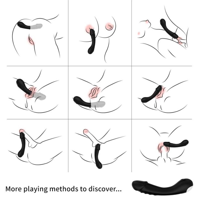 Armony - Gode Vibrateur Point G Silicone Noir - Image 3