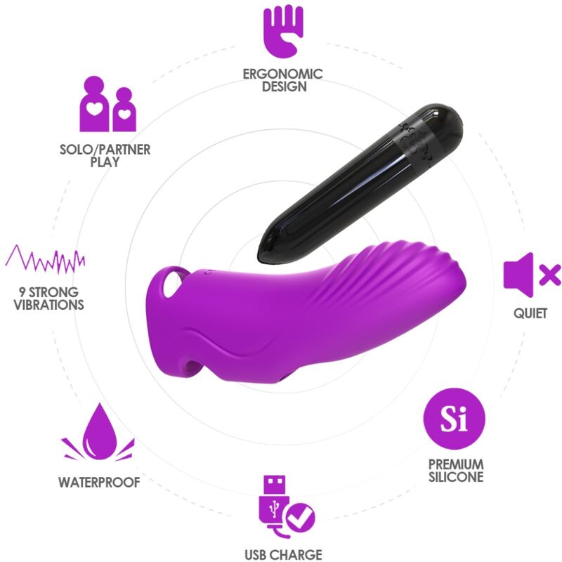 Armony - Aurora Vibrator Finger Fuchsia - Image 4