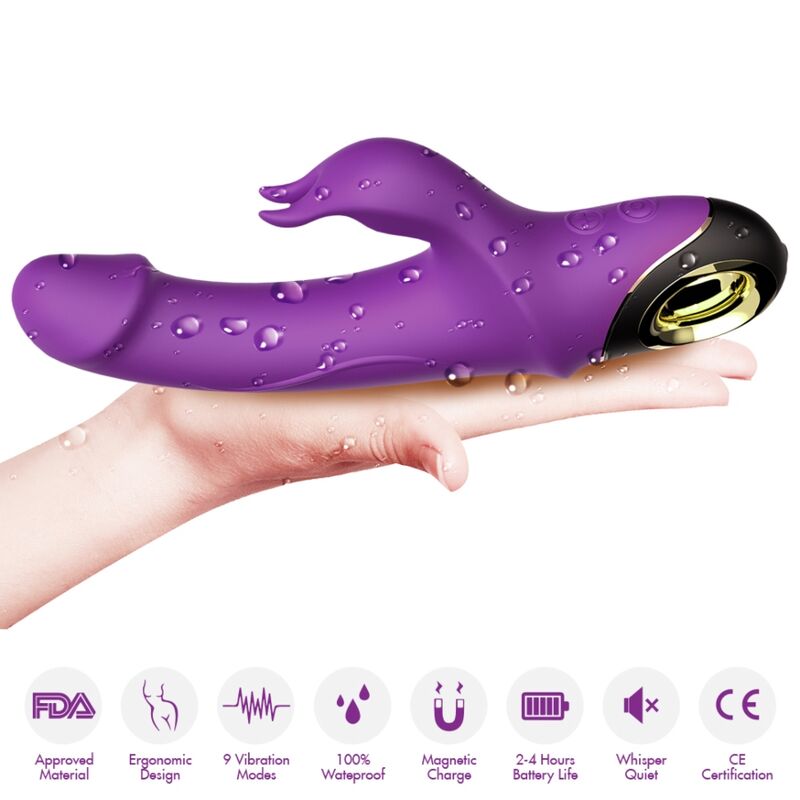 Armony - Meteror Dildo Vibrator Rabbit Purple - Image 4