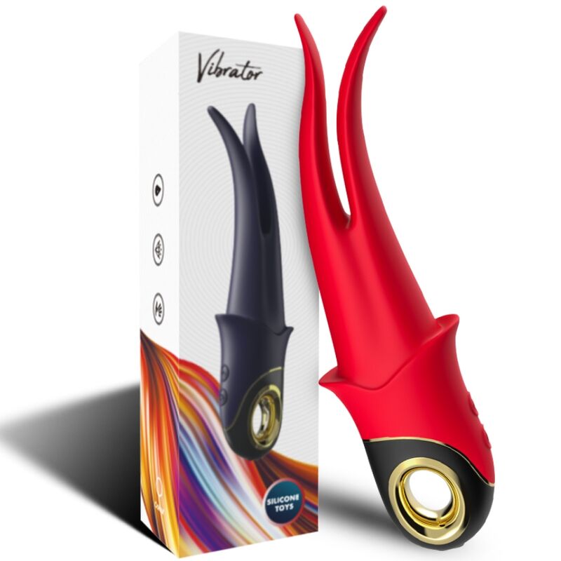 Armony - Vibrateur Shadow Double Tête Teasing Rouge - Image 7