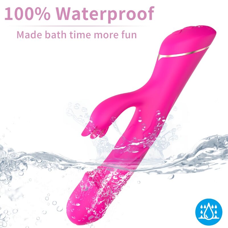 Armony - Gode Vibrateur Lapin Silicone Fuchsia - Image 4