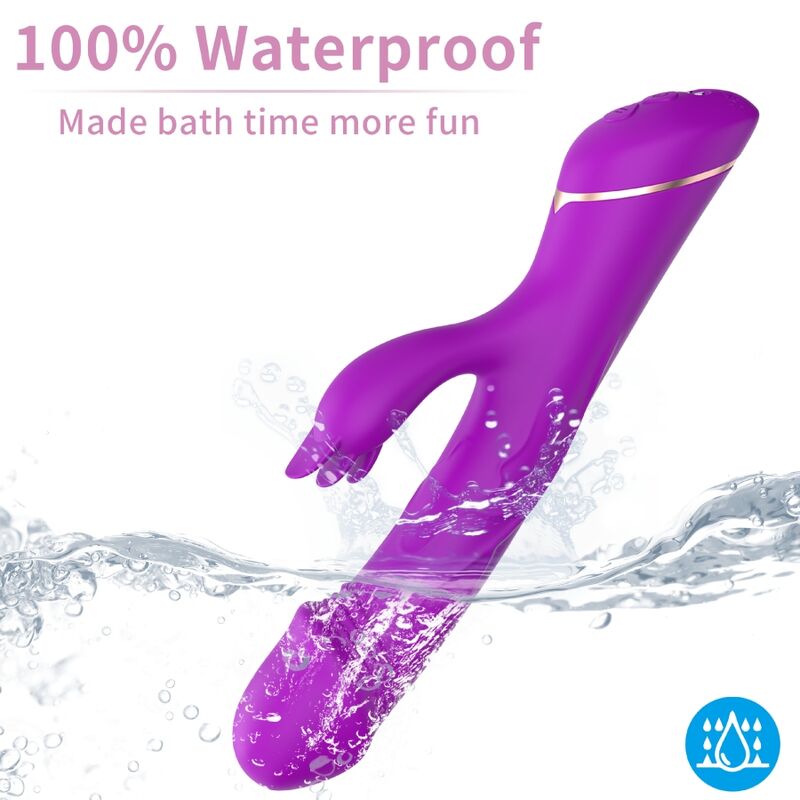Armony - Gode Vibrateur Lapin Silicone Violet - Image 4