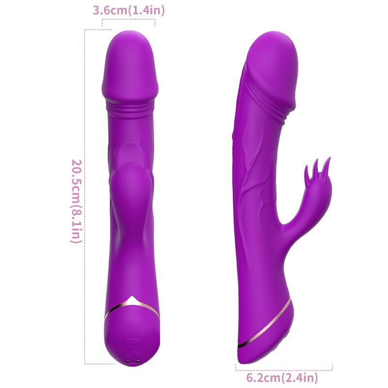 Armony - Gode Vibrateur Lapin Silicone Violet - Image 5