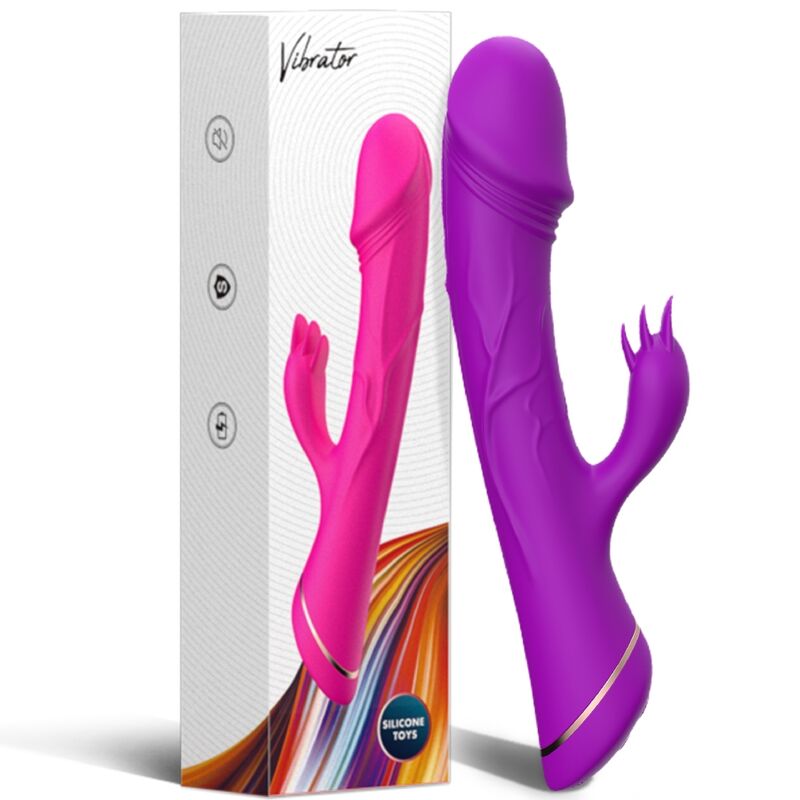 Armony - Gode Vibrateur Lapin Silicone Violet - Image 7