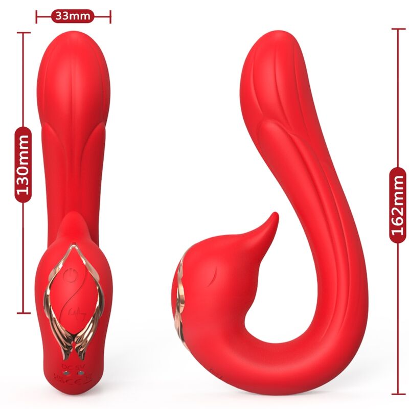 Armony - Vibrateur Delfin Multiposition & Effet Chaleur Rouge - Image 3
