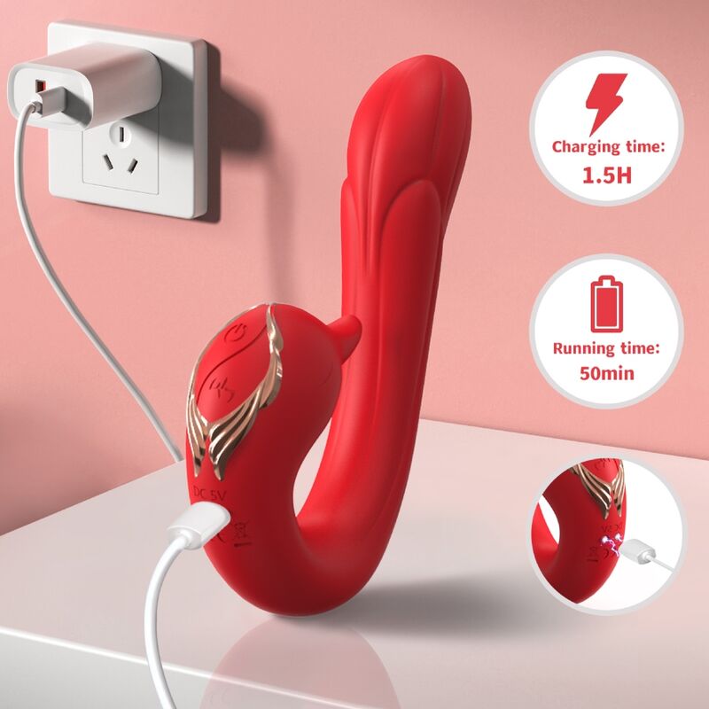 Armony - Vibrateur Delfin Multiposition & Effet Chaleur Rouge - Image 5