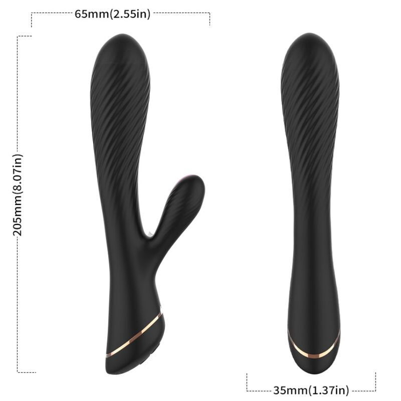 Armony - Vibrateur Lapin Silicone Noir - Image 4