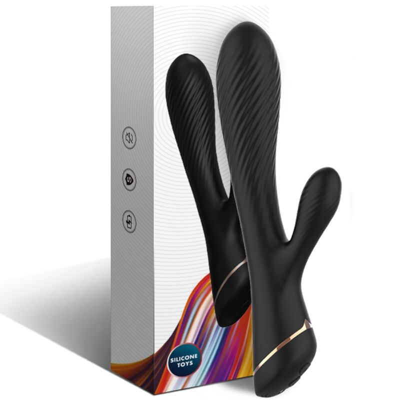 Armony - Vibrateur Lapin Silicone Noir - Image 5