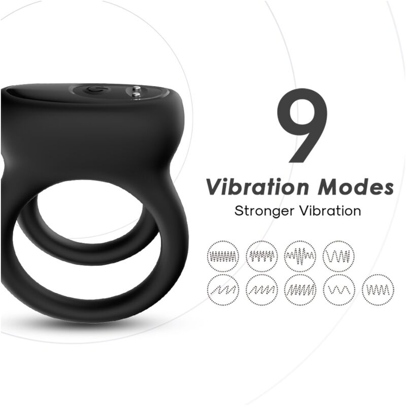 Armony - Vibrateur Double Anneau Noir - Image 3