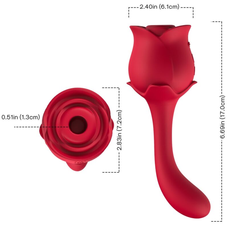 ARMONY - ROSELOVER SUCCION ET STIMULATEUR DE CLITORIS ROUGE - Image 4