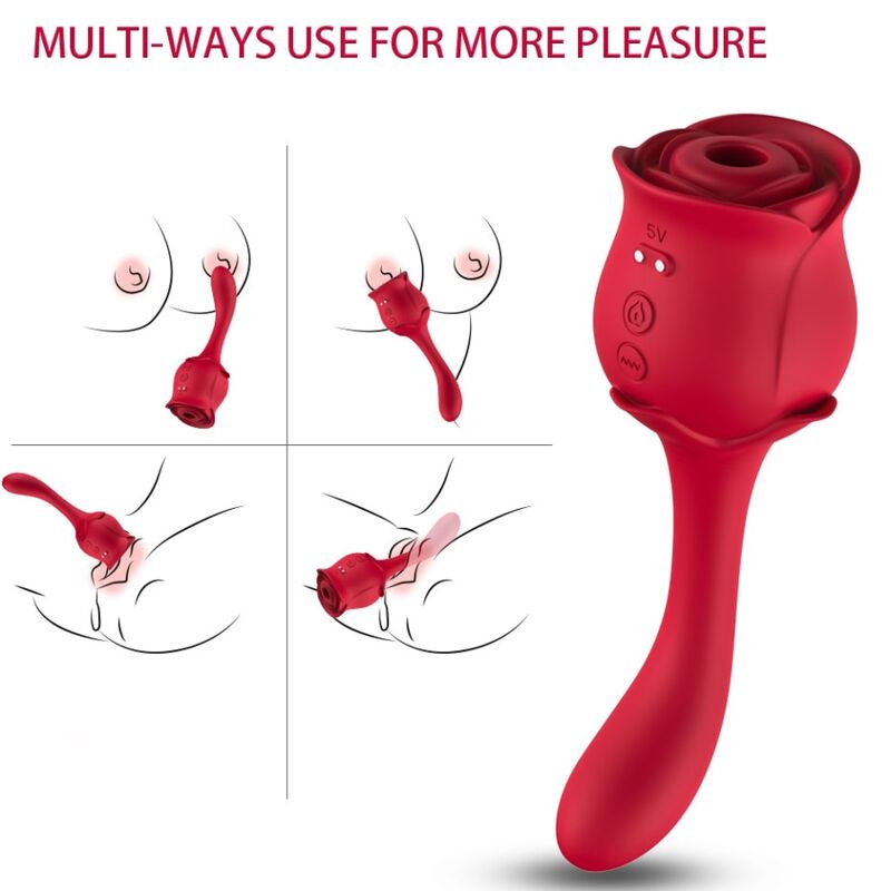 ARMONY - ROSELOVER SUCCION ET STIMULATEUR DE CLITORIS ROUGE - Image 5