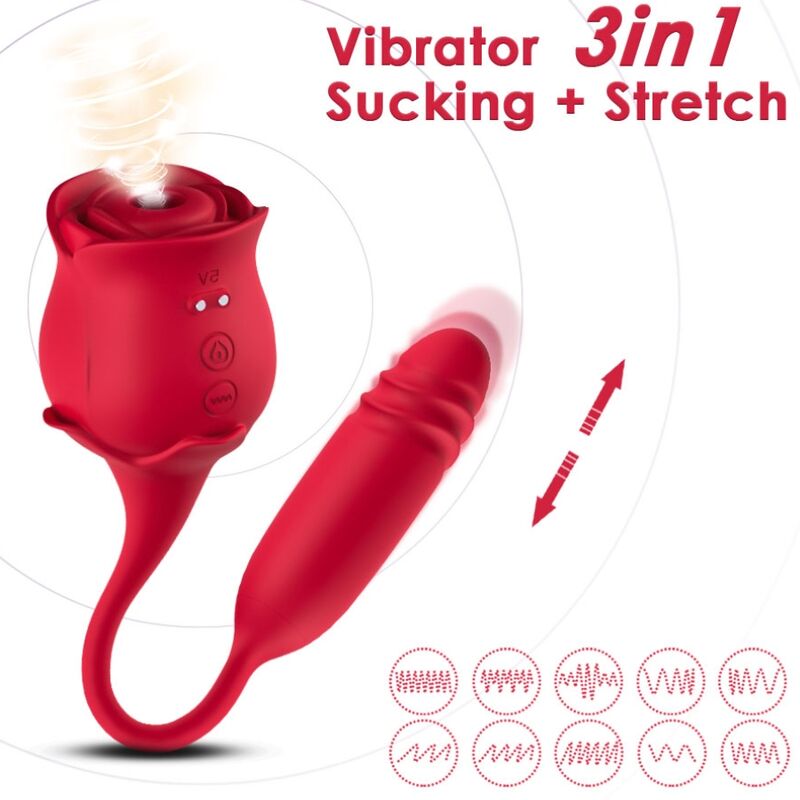 ARMONY - ROSEKNIGTH ASPIRATEUR DE CLITORIS ET VIBRATEUR ROUGE - Image 3