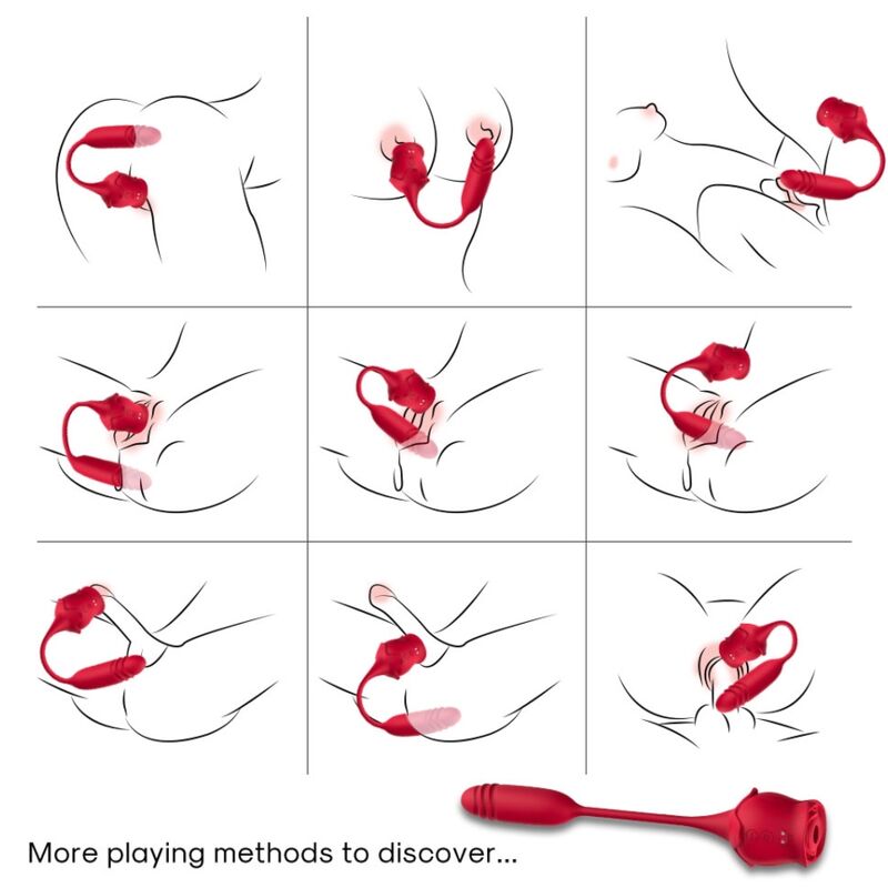 ARMONY - ROSEKNIGTH ASPIRATEUR DE CLITORIS ET VIBRATEUR ROUGE - Image 6