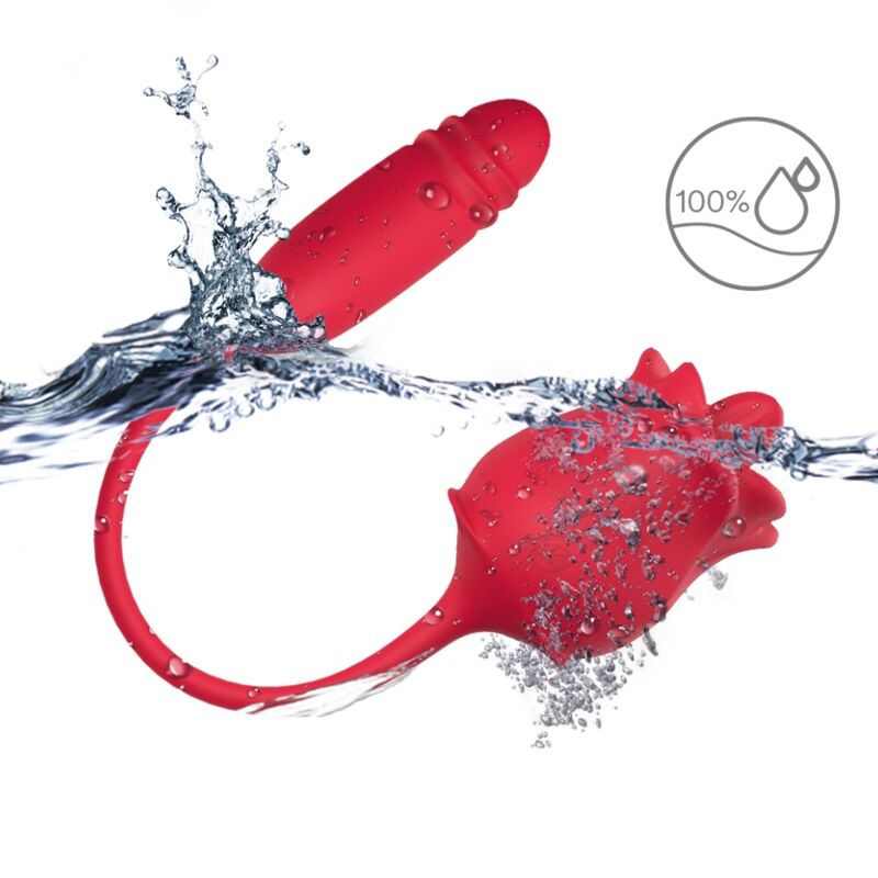 ARMONY - 3-EN-1 ROSE, STIMULATEUR, ASPIRATION ET UP&DOWN AVEC QUEUE ROUGE - Image 4