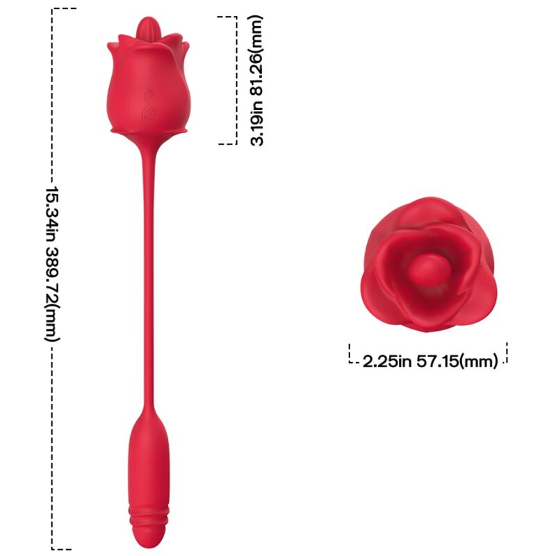 ARMONY - 3-EN-1 ROSE, STIMULATEUR, ASPIRATION ET UP&DOWN AVEC QUEUE ROUGE - Image 5