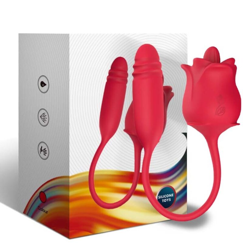 ARMONY - 3-EN-1 ROSE, STIMULATEUR, ASPIRATION ET UP&DOWN AVEC QUEUE ROUGE - Image 6