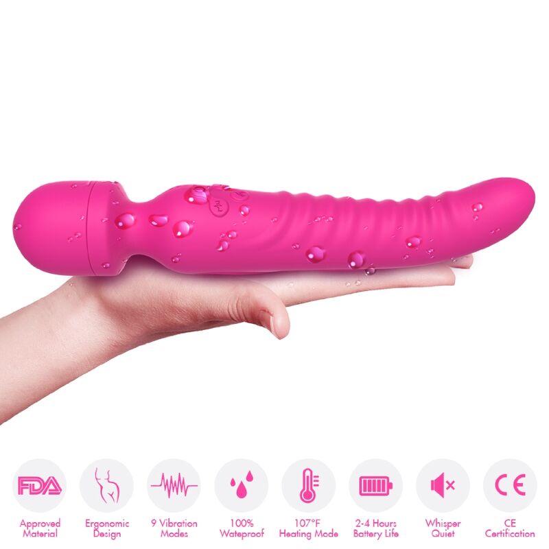 Armony - Mission Massager & Vibrateur Effet Chaleur Fuchsia - Image 4