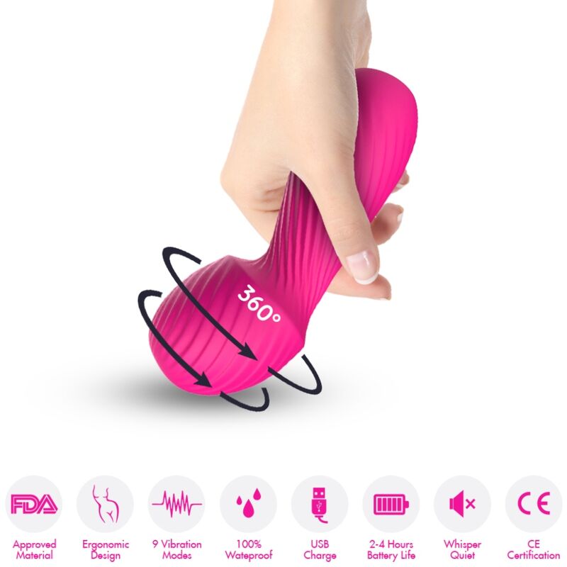 Armony - Dazzle Massager & Vibrateur Petit Fuchsia - Image 3