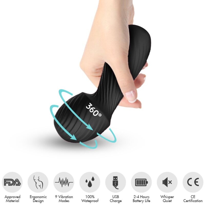 Armony - Dazzle Massager & Vibrateur Petit Noir - Image 3