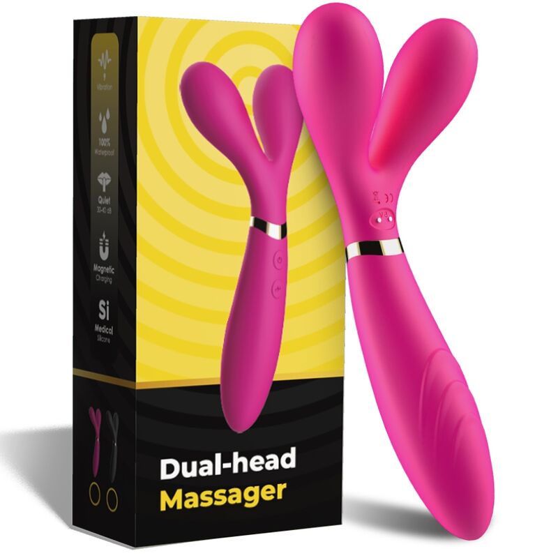 Armony - Y-Wand Massage & Vibrateur Double Tête Fuchsia - Image 6