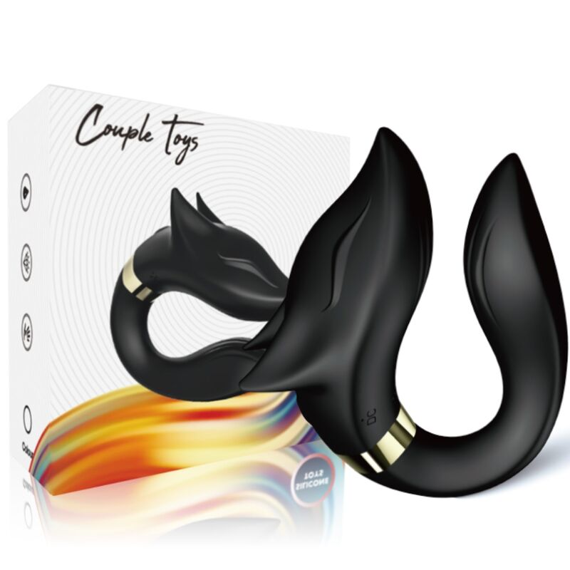 ARMONY - VIBRATEUR FOX POUR COUPLES TÉLÉCOMMANDE NOIR - Image 5