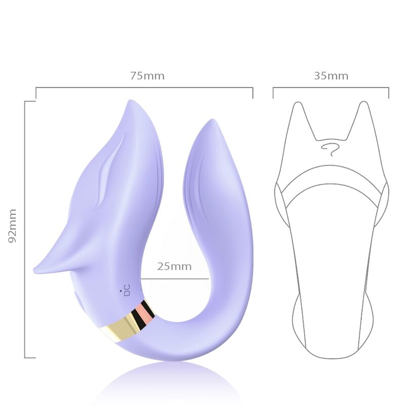 ARMONY - VIBRATEUR FOX POUR COUPLES TÉLÉCOMMANDE VIOLET - Image 4