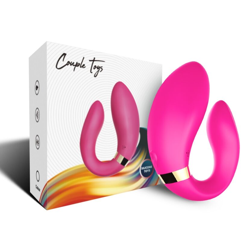 ARMONY - VIBRATEUR CROISSANT POUR COUPLES TÉLÉCOMMANDE FUCHSIA - Image 5