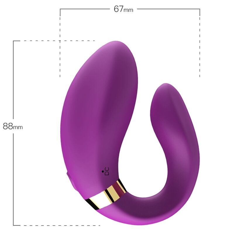 ARMONY - VIBRATEUR CROISSANT POUR COUPLES TÉLÉCOMMANDE VIOLET - Image 4