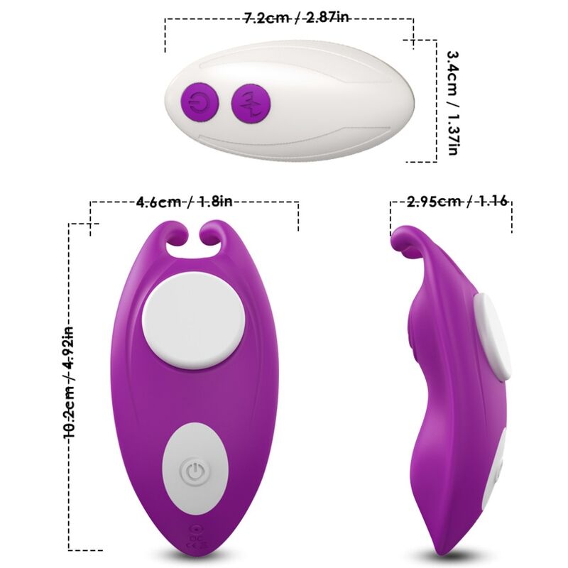 Armony - Honeybee Wearable Panties Vibrateur G-Spot Télécommande Violet - Image 5