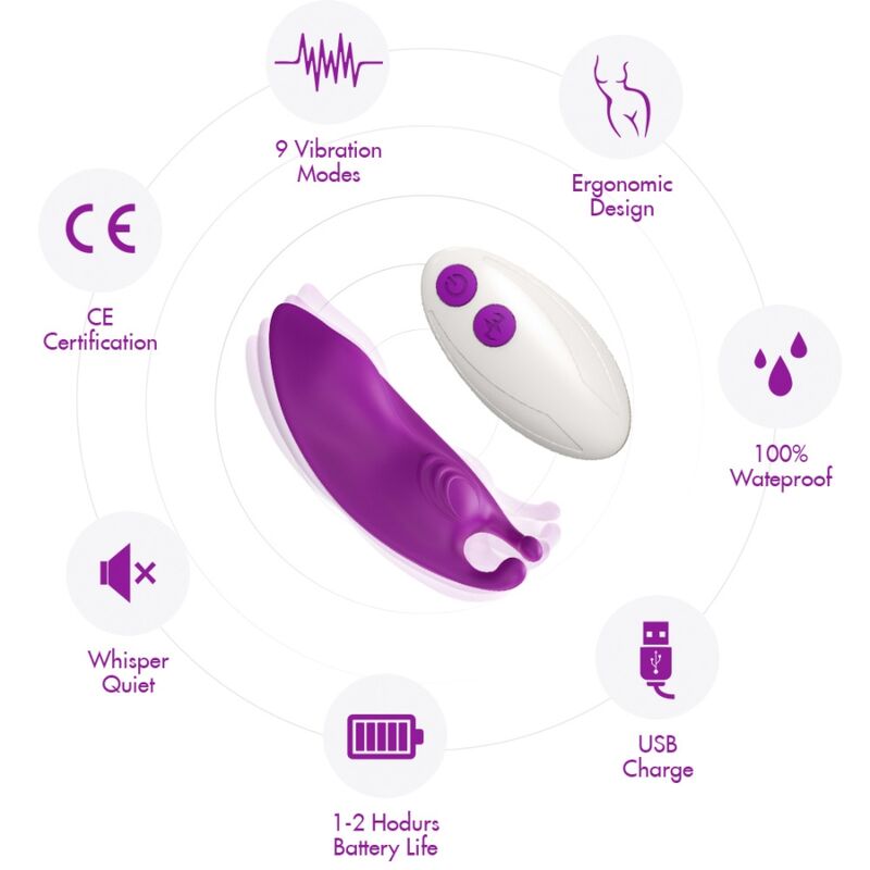 Armony - Honeybee Wearable Panties Vibrateur G-Spot Télécommande Violet - Image 7