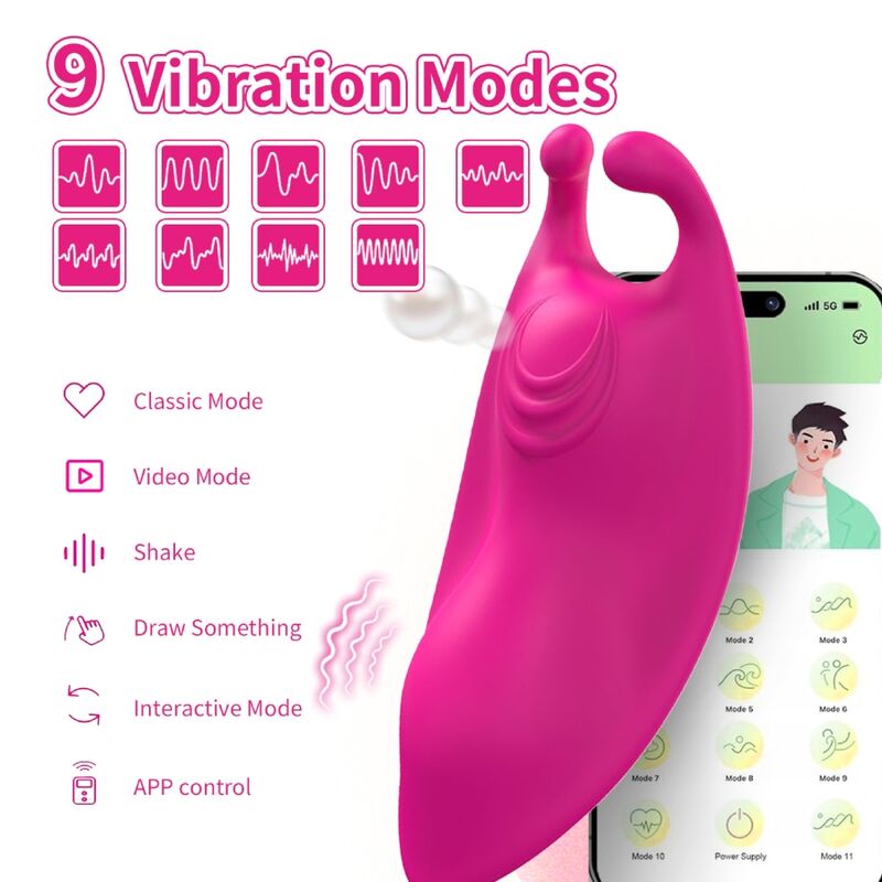 ARMONY - HONEYBEE WEARABLE PANTIES VIBRATEUR G-SPOT FUCHSIA - APPLICATION GRATUITE - Image 5