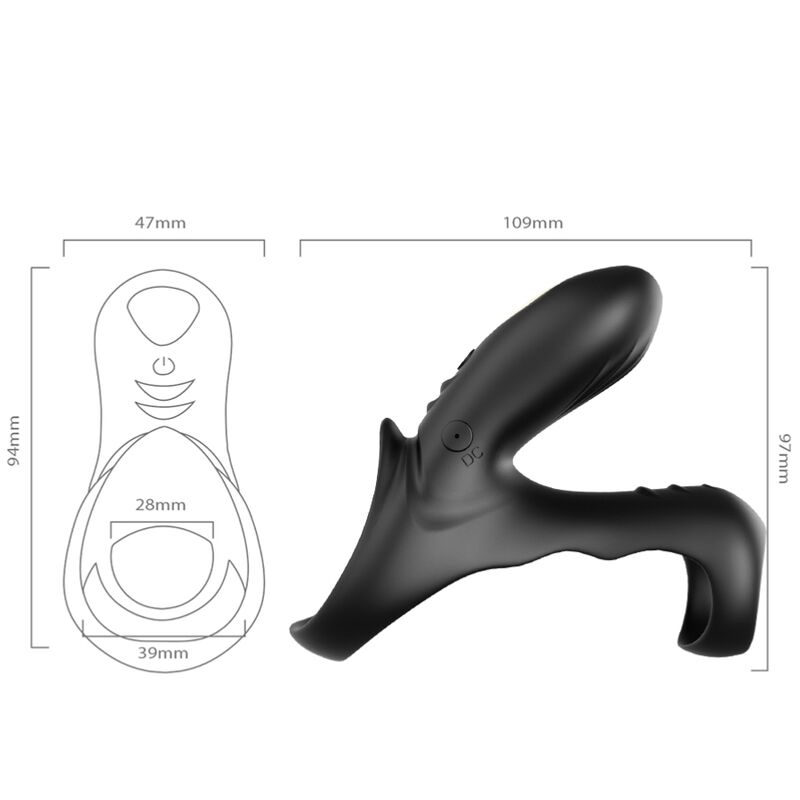 Armony - Ranger Double Vibrator Ring For Couples Black - Image 5