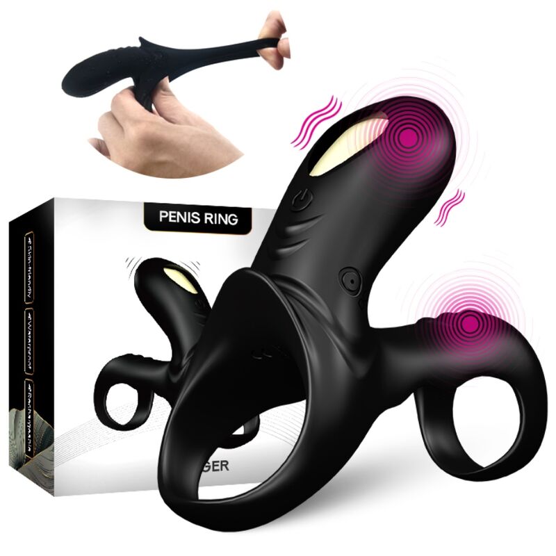 Armony - Ranger Double Vibrator Ring For Couples Black - Image 6