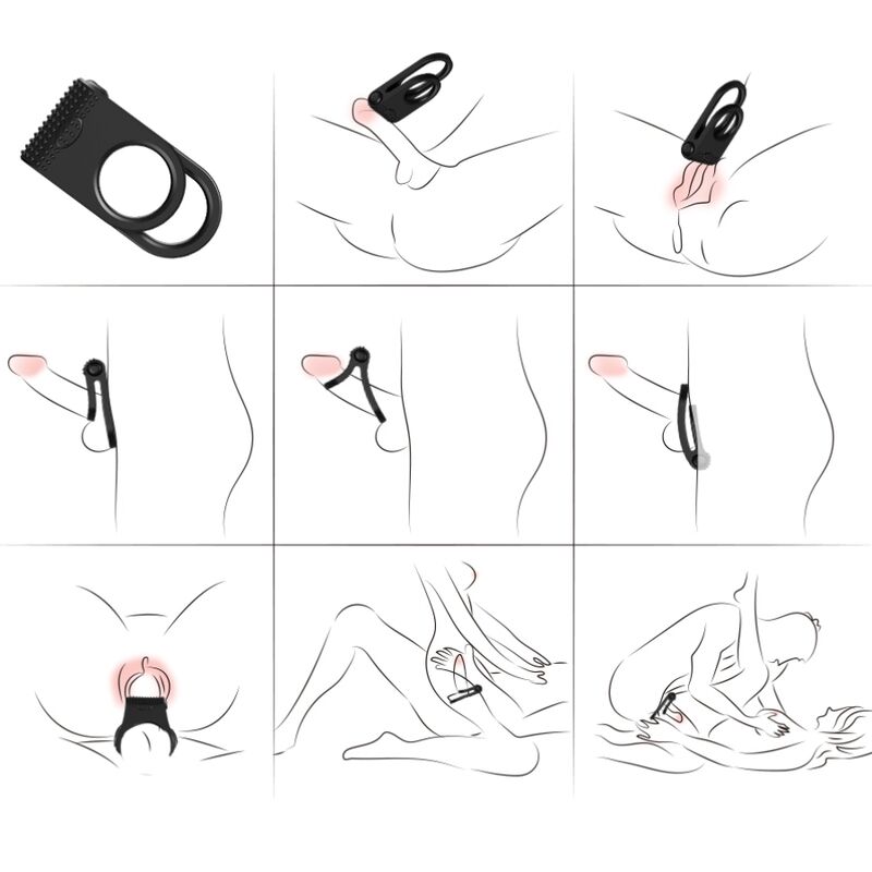 Armony - Twins Double Vibrateur Pour Couples Noir - Image 3