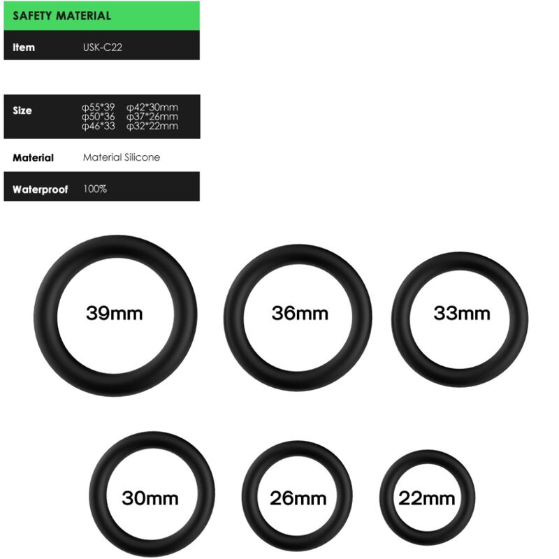 Armony - Rings Silicone Black - Image 3