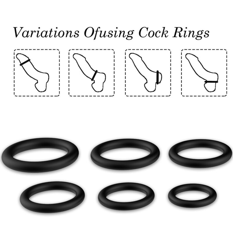 Armony - Rings Silicone Black - Image 4