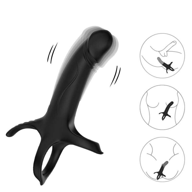 Armony - Gode Avec Anneau Et Vibrateur Télécommande Noir - Image 3