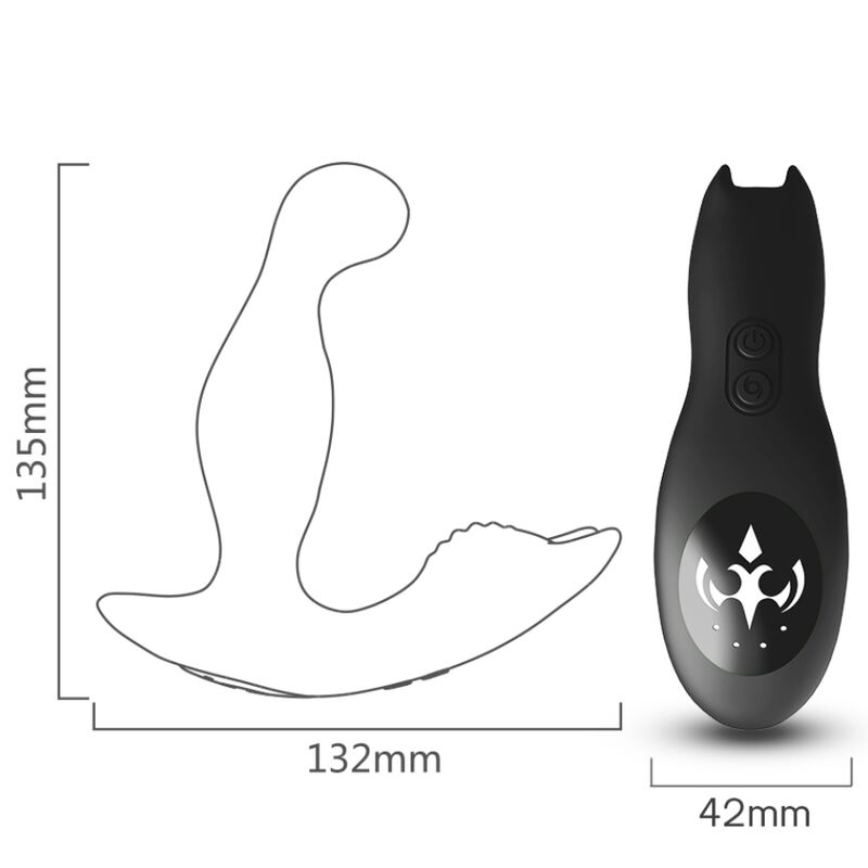 Armony - Bat King Vibrateur Anal Prostate Rotateur Télécommande Noir - Image 4