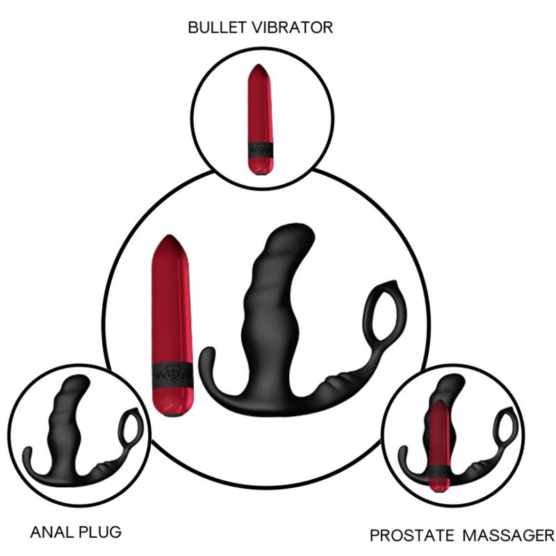 Armony - Knight Vibrateur Anal Prostate & Anneau Télécommande Noir - Image 4