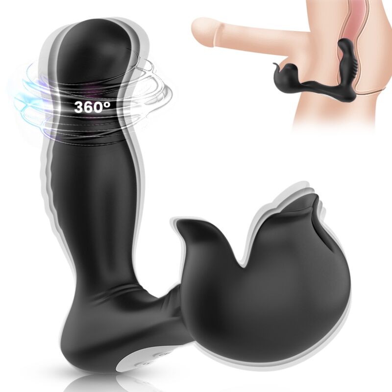 Armony - Vibrateur Surround Anal & Stimulateur Testiculos Télécommande Noir - Image 3