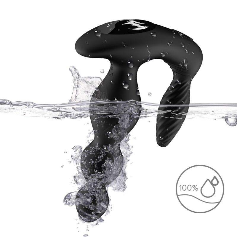 Armony - Manfun Vibrateur & Stimulateur Anal Plug Télécommande Noir - Image 4