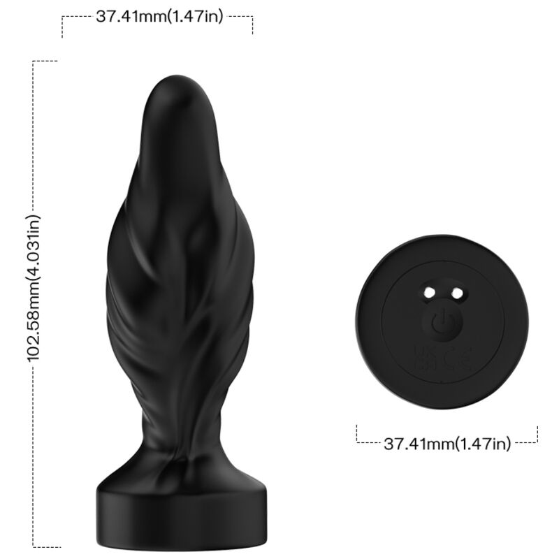 Armony - Vibrateur & Plug Anal Télécommande Noir - Image 5