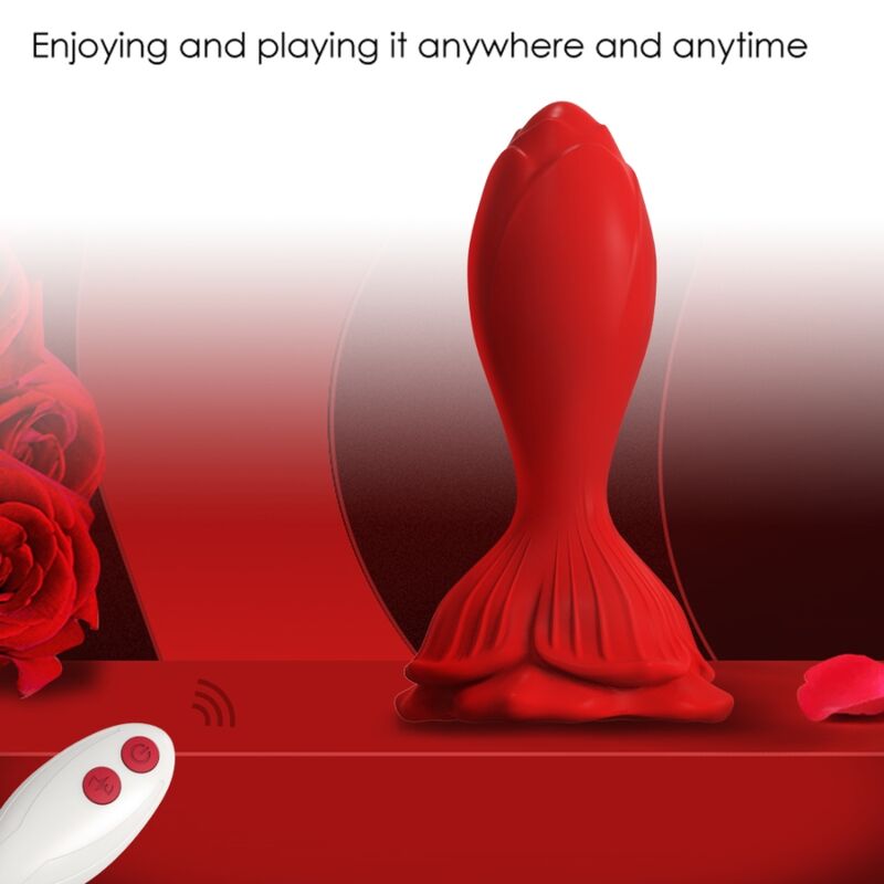 Armony - Vibrateur Rose & Plug Anal Petite Télécommande Rouge - Image 5