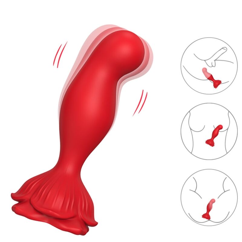 Armony - Vibrateur Rose & Plug Anal Télécommande Rouge - Image 5