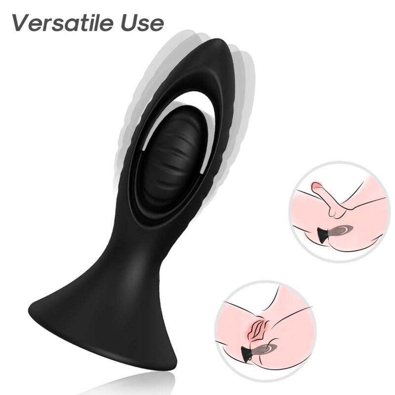Armony - Vibrateur & Plug Anal Silicone Noir - Image 3